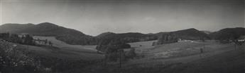 JOSEF SUDEK (1896-1976) A group of 4 photographs including a pair of pastoral panoramas, an intricately detailed fabric swatch, and a w